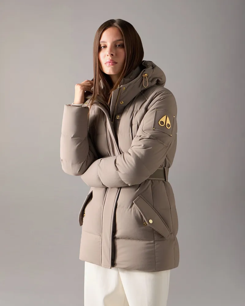 Moose Knuckles Gilded 3q Daunenjacke - Farbe: Aschbronze - Für Damen Aschbronze