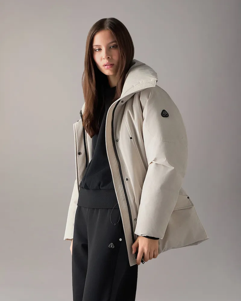 Moose Knuckles West-ed 3q Daunenjacke - Farbe: Alabaster - Für Damen Alabaster