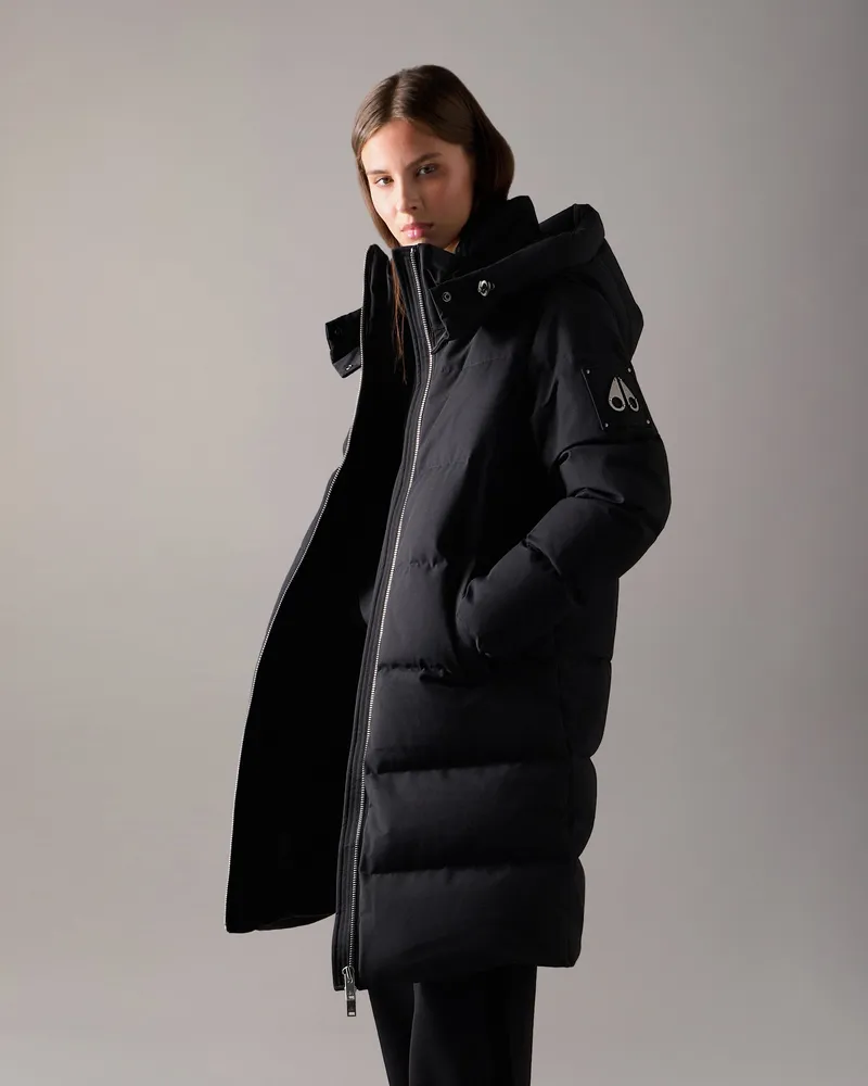 Moose Knuckles Banff Daunenparka - Farbe: Schwarz - Für Damen Schwarz