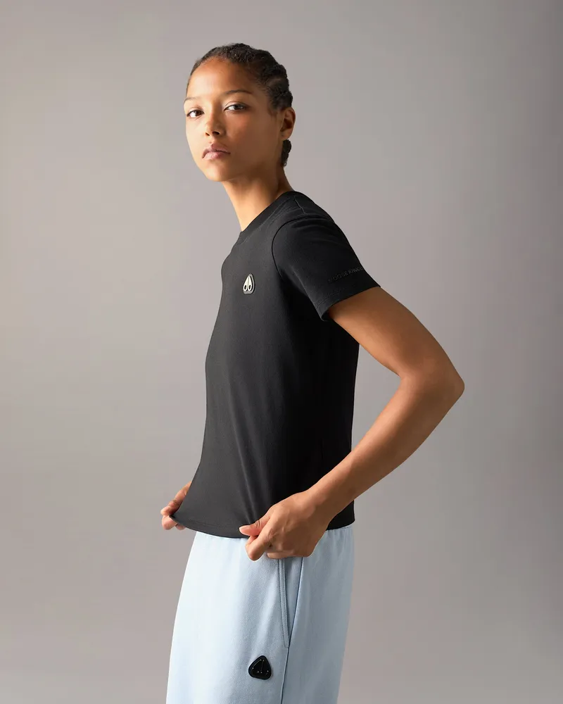 Moose Knuckles Crescent T - Shirt Für Damen Schwarz