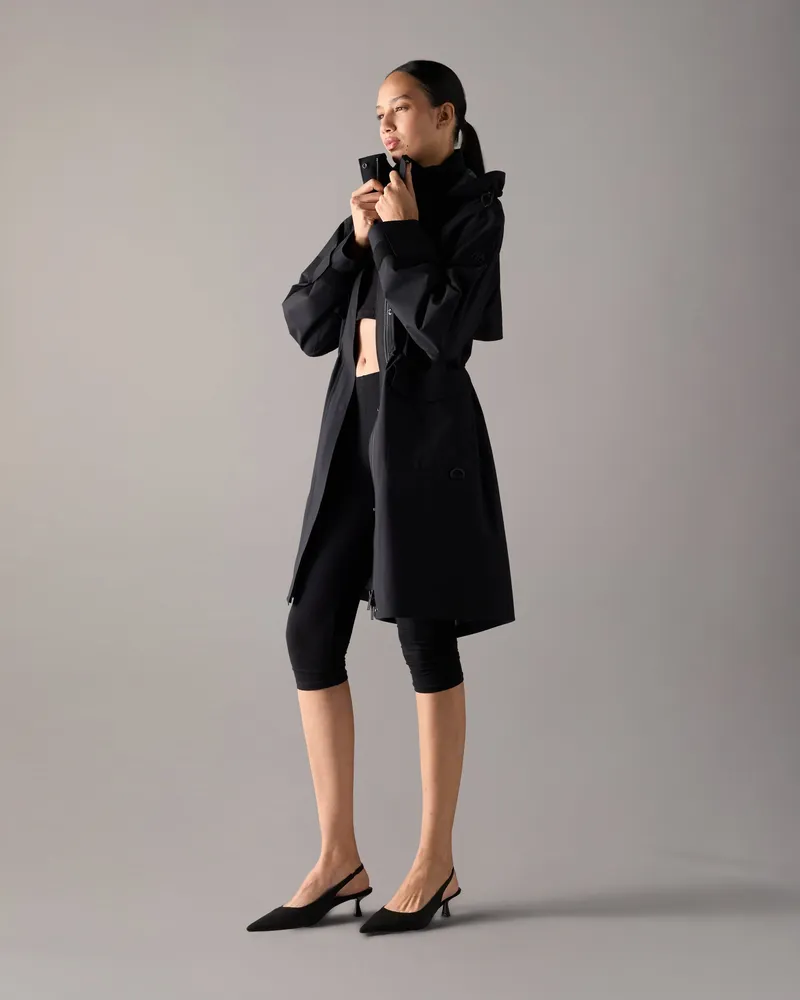 Moose Knuckles Laurier Regenparka Für Damen Schwarz