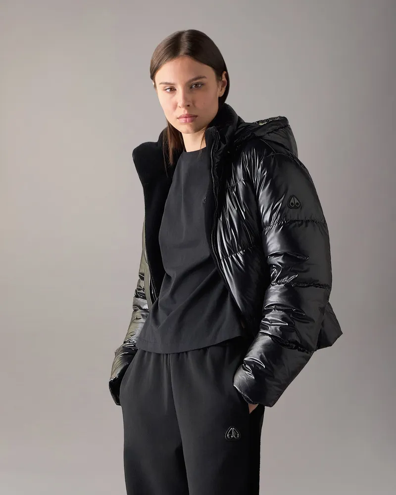 Moose Knuckles Queens Wende - Daunen - Puffer Für Damen Schwarz