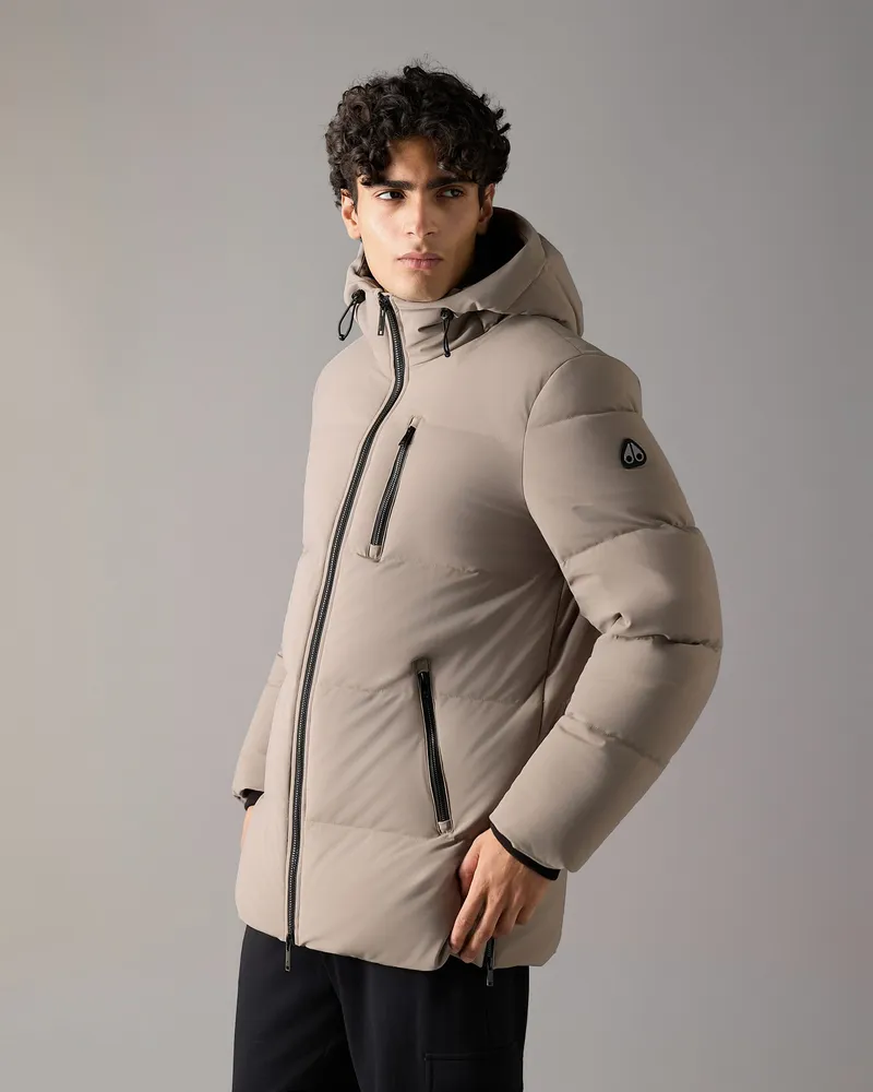 Moose Knuckles Soho 3q Daunenjacke - Farbe: Aschgrau - Für Herren Aschgrau