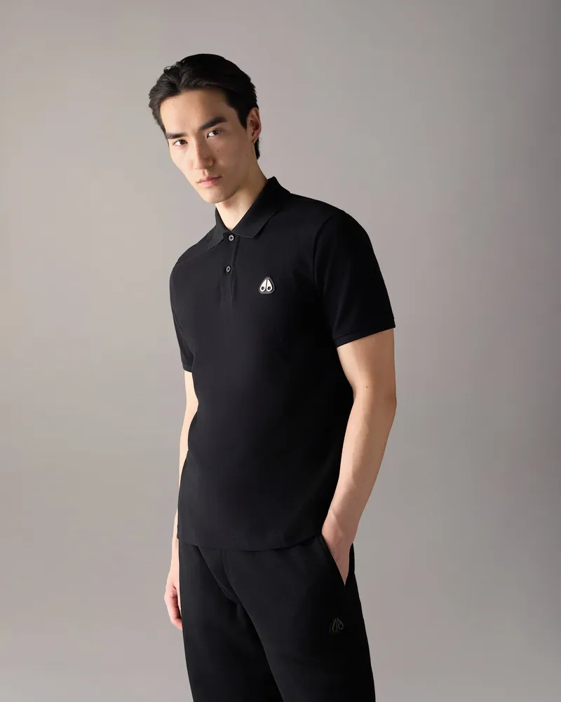 Moose Knuckles Everett Poloshirt Schwarz