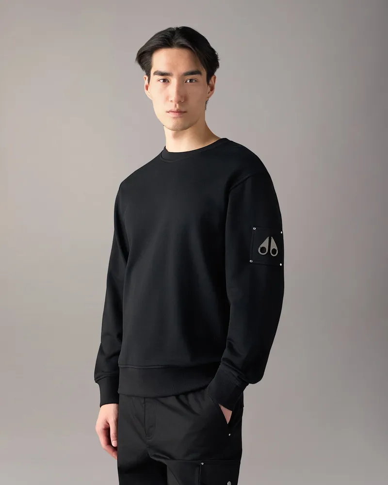 Moose Knuckles Hartsfield Sweatshirt Mit Rundhalsausschnitt Schwarz