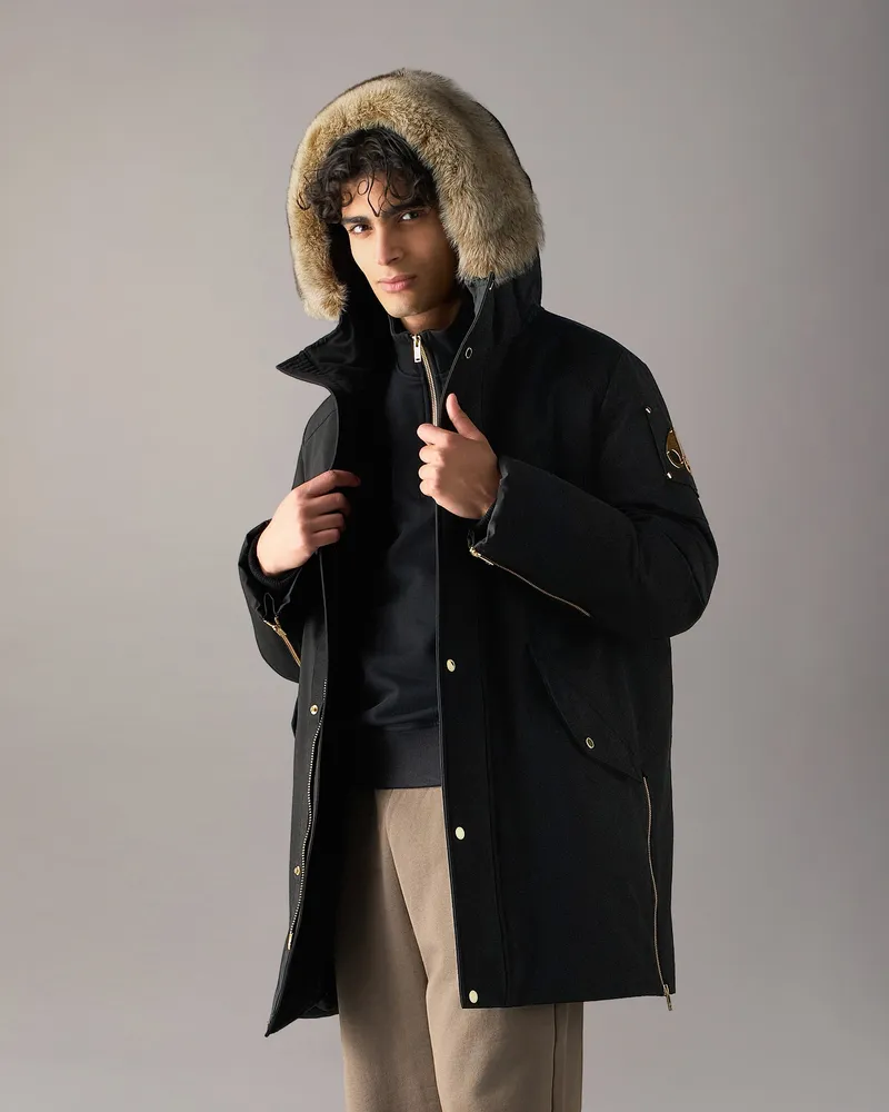Moose Knuckles Gold Series Original Stirling 2.0 Daunenparka Schwarzbronze
