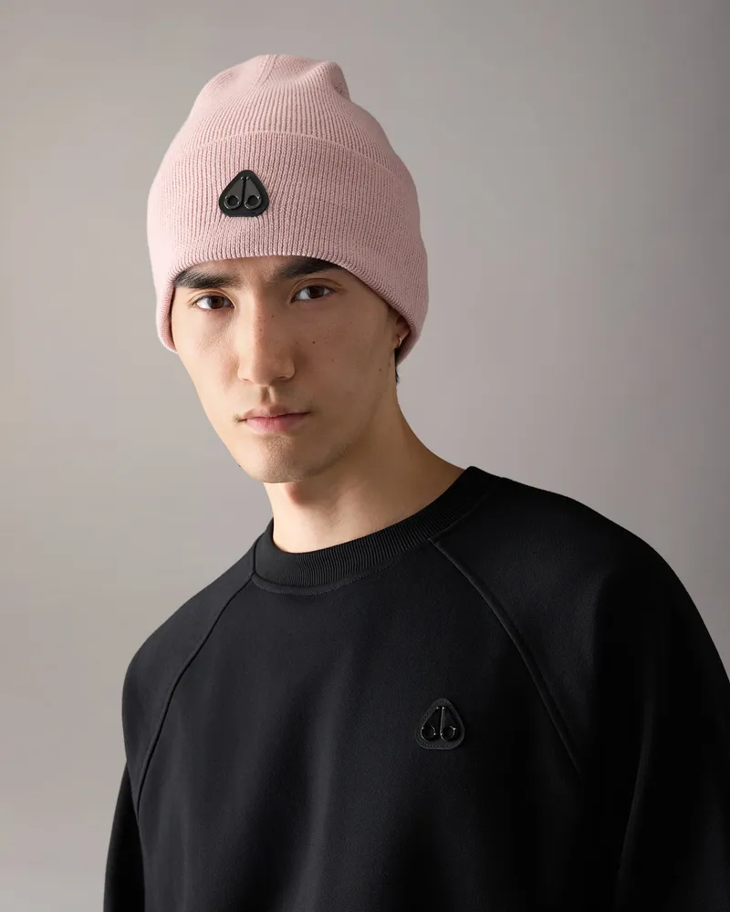 Moose Knuckles Frost Mütze Aus Baumwolle Und Wolle Rosenholz
