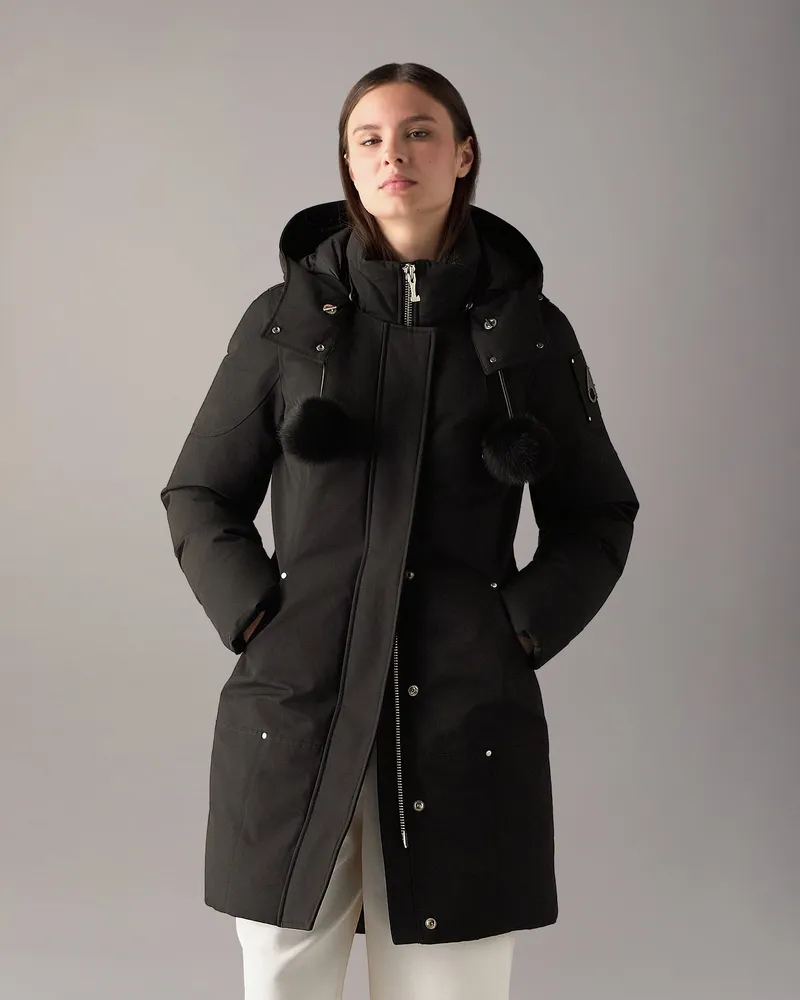 Moose Knuckles Original Stirling Daunenparka Für Damen Schwarz