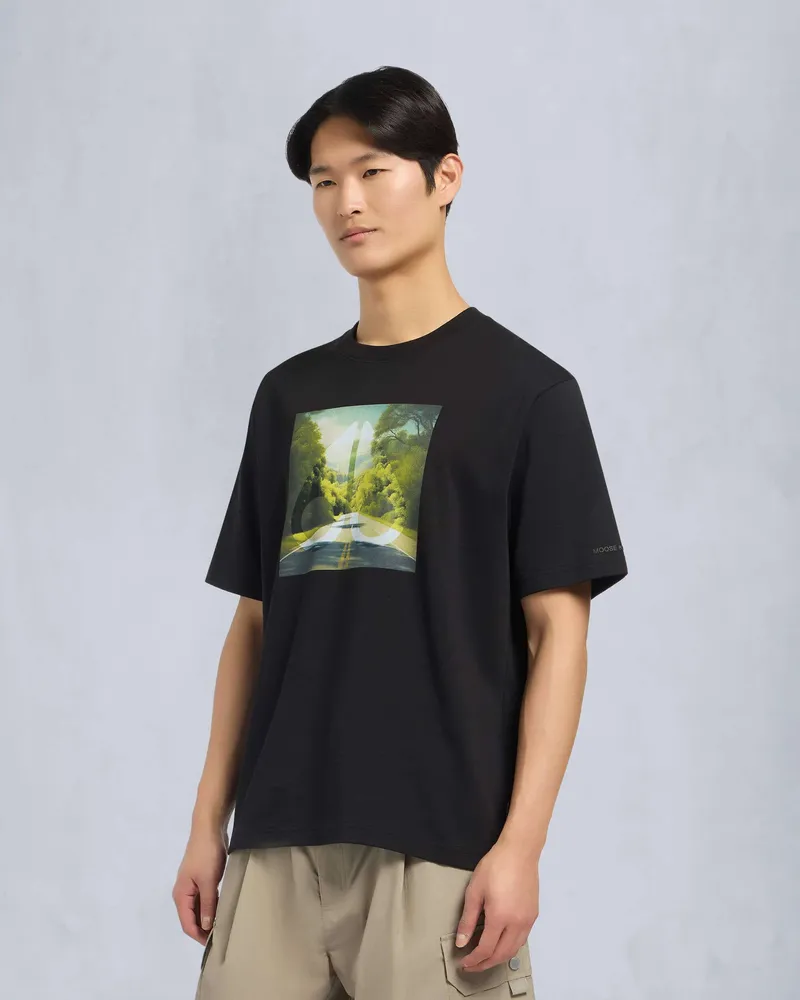 Moose Knuckles PINE AVE T-SHIRT-Schwarz Schwarz