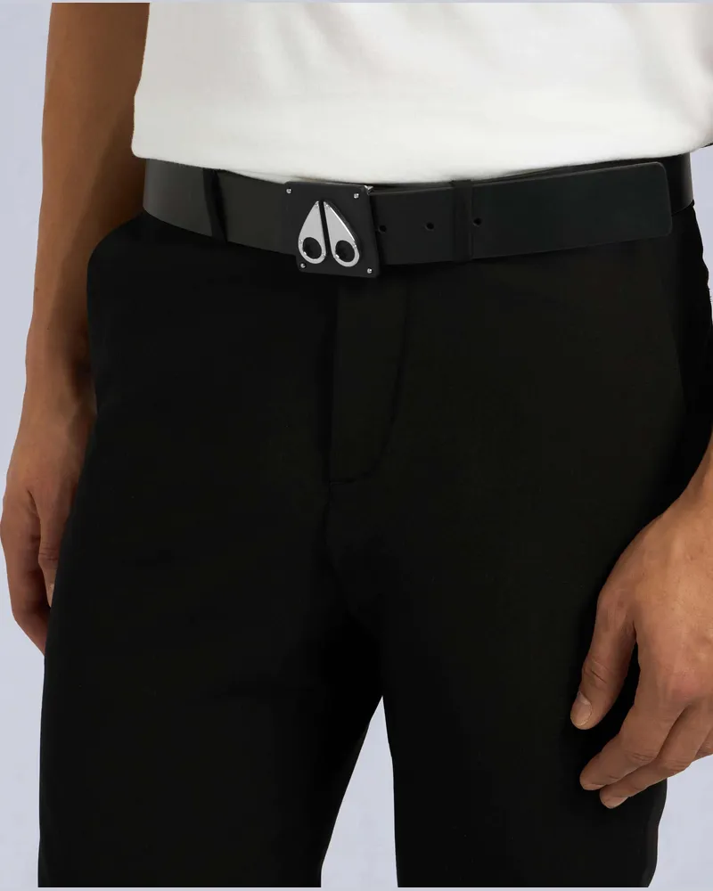 Moose Knuckles GÜRTEL MIT GROßEM LOGO-Silber Silber