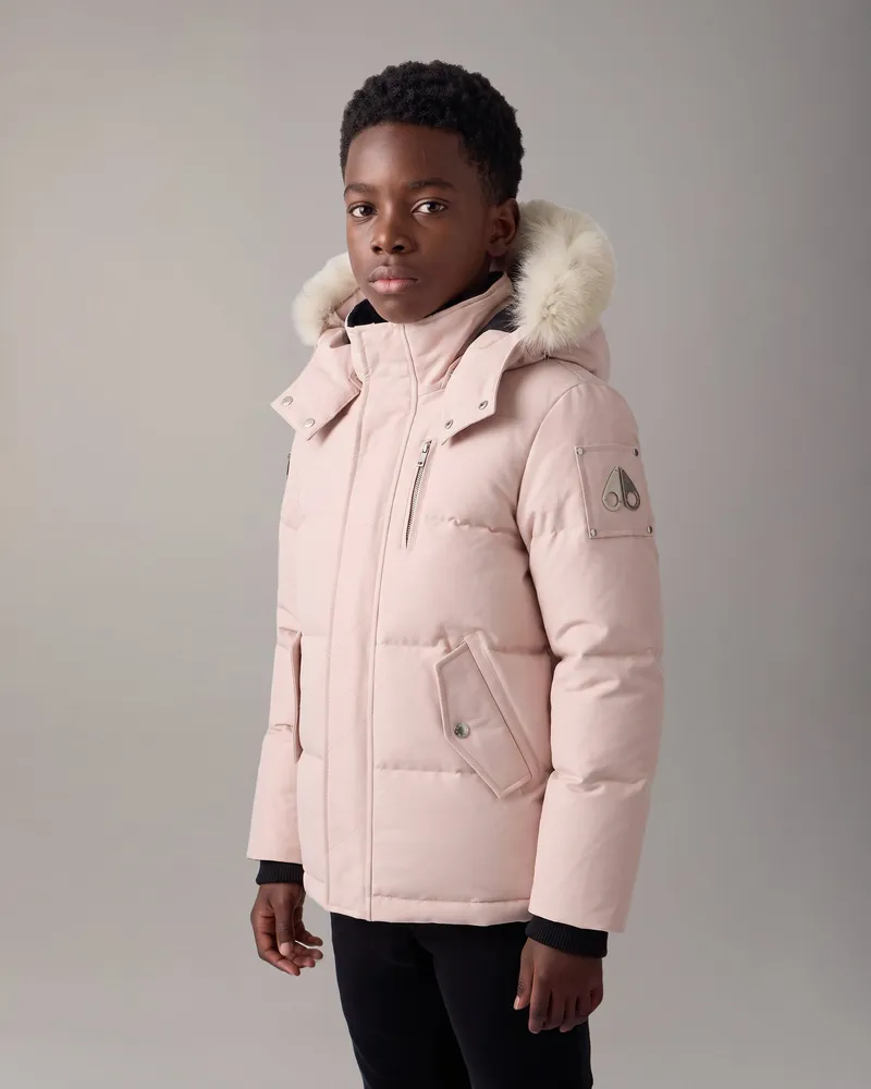 Moose Knuckles Original 3q Daunenjacke Für Kinder - Rosenholz Alabaster