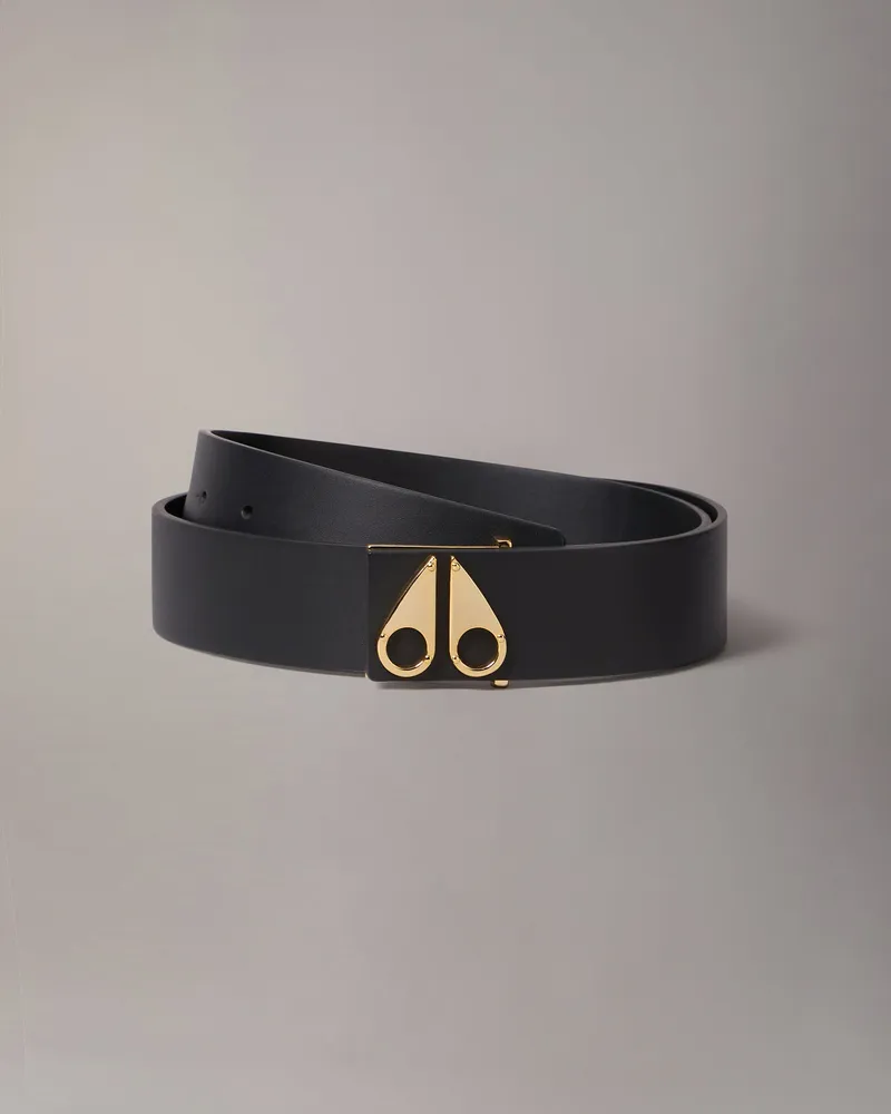 Moose Knuckles Gold Series Gürtel Mit Großem Logo - Farbe: Gold - Für Damen Gold