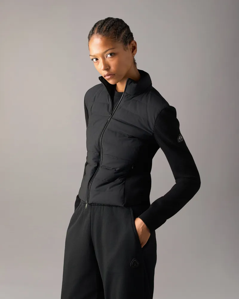 Moose Knuckles Soho Hybrid - Daunenjacke Für Damen Schwarz