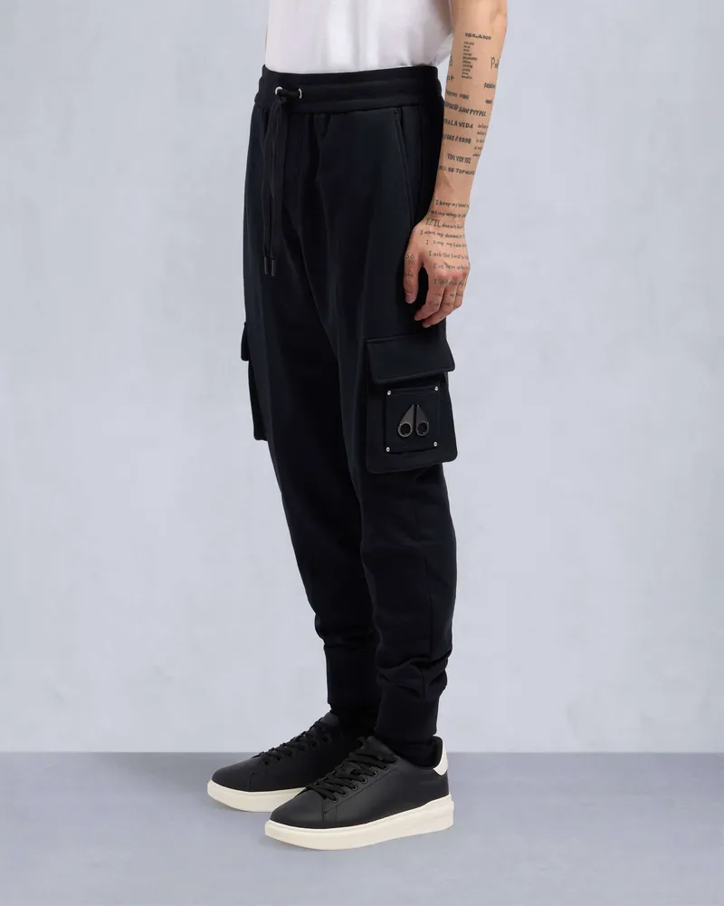 Moose Knuckles HARTSFIELD CARGO JOGGINGHOSE-Schwarz Schwarz