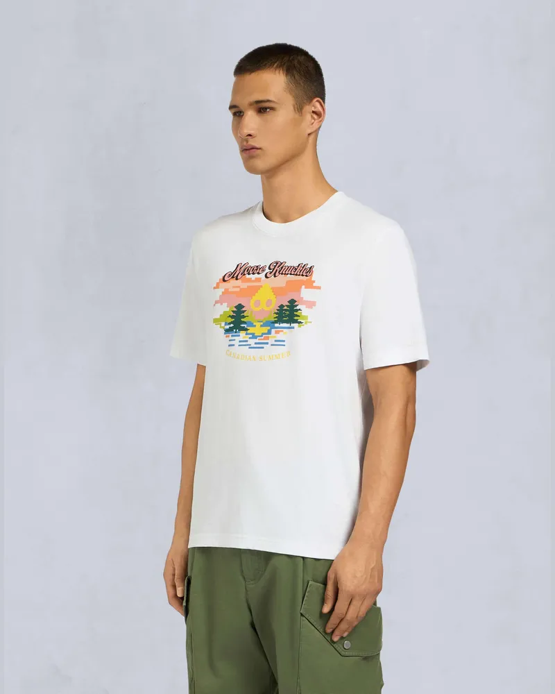 Moose Knuckles SUNSET T-SHIRT-Milky Way Milky