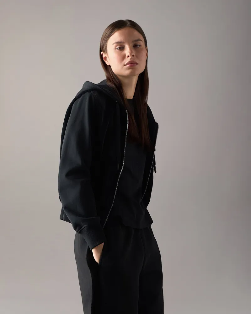 Moose Knuckles Roslyn Bunny Hoodie Für Damen Schwarz