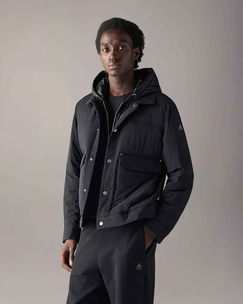 Moose Knuckles Brixton Daunen - Truckerjacke Schwarz