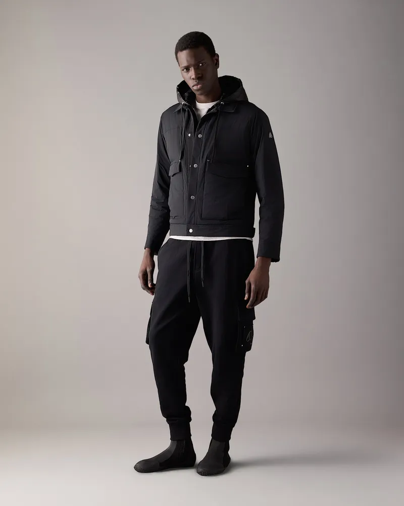 Moose Knuckles Brixton Daunen - Truckerjacke Schwarz