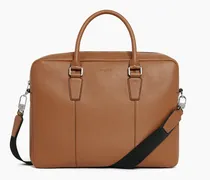Aktentasche 15 Zoll Marceau aus genarbtem Leder mittelgroßes Modell