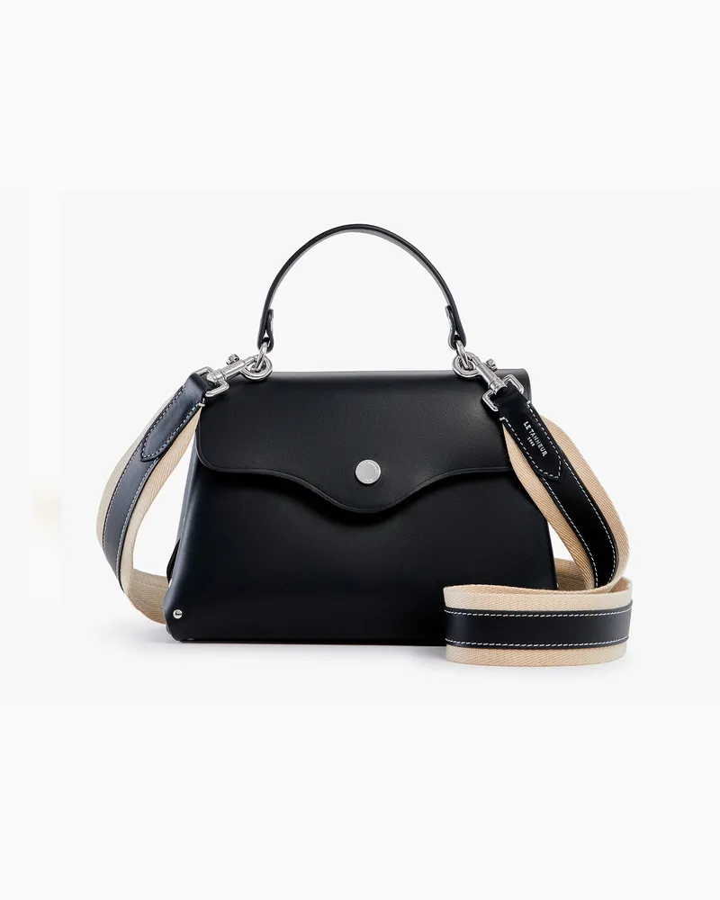Le Tanneur Kleine Handtasche Sans Couture aus Glattleder Black