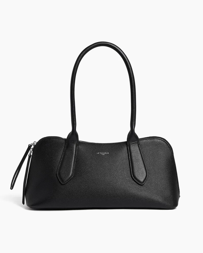 Le Tanneur Bowlingtasche Apolline aus genarbtem Leder Schwarz