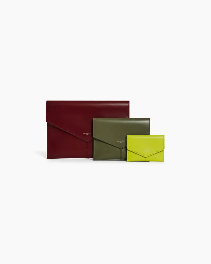 Le Tanneur Trio von Taschen Charlotte aus glattem Leder Red
