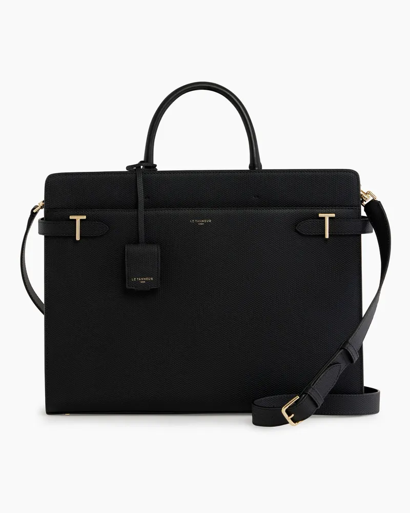 Le Tanneur Aktentasche 15 Zoll Emilie aus Leder Black