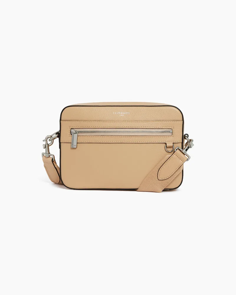 Le Tanneur Kleine Umhängetasche Emile aus genarbtem Leder Beige