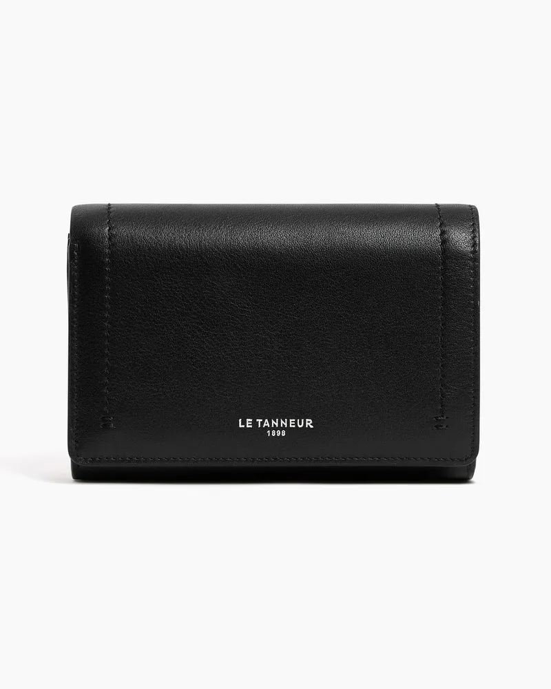 Le Tanneur Mittelgroße Brieftasche mit Klappe Louison aus Glattleder Schwarz