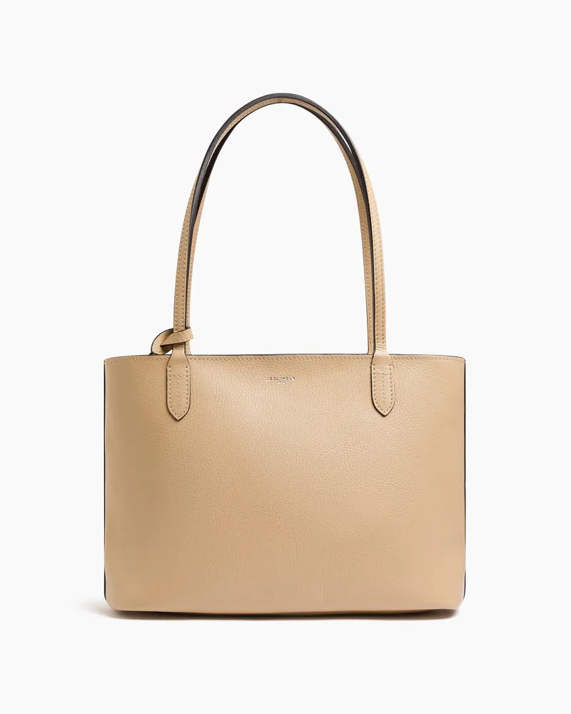 Le Tanneur Kleine Tragetasche Louise aus genarbtem Leder Beige