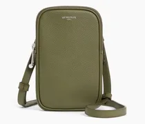 Handytasche aus genarbtem Leder