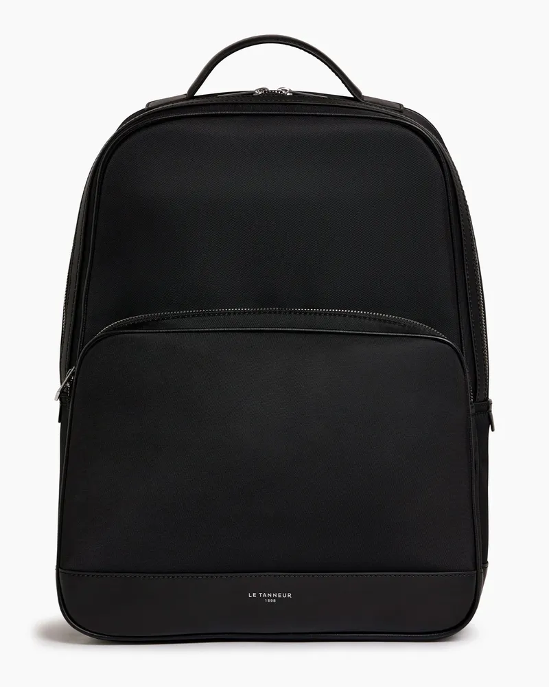 Le Tanneur Rucksack Gaspard mit Reißverschluss Black