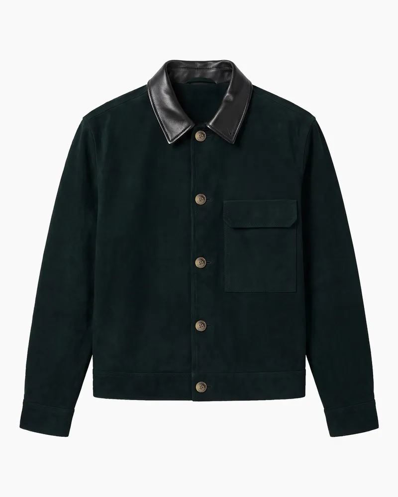 Le Tanneur Jacke  x HAST aus Glattleder und Baumwollstoff 