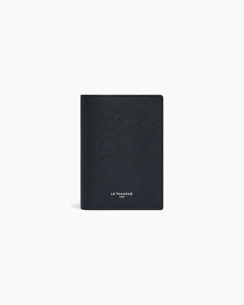Le Tanneur Passetui aus genarbtem Leder Black