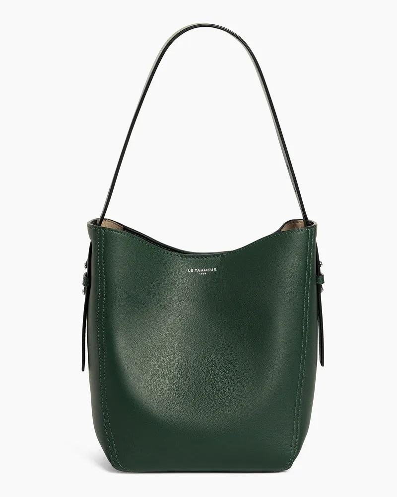 Le Tanneur Kleine Hobo-Tasche Céleste aus Glattleder Grün