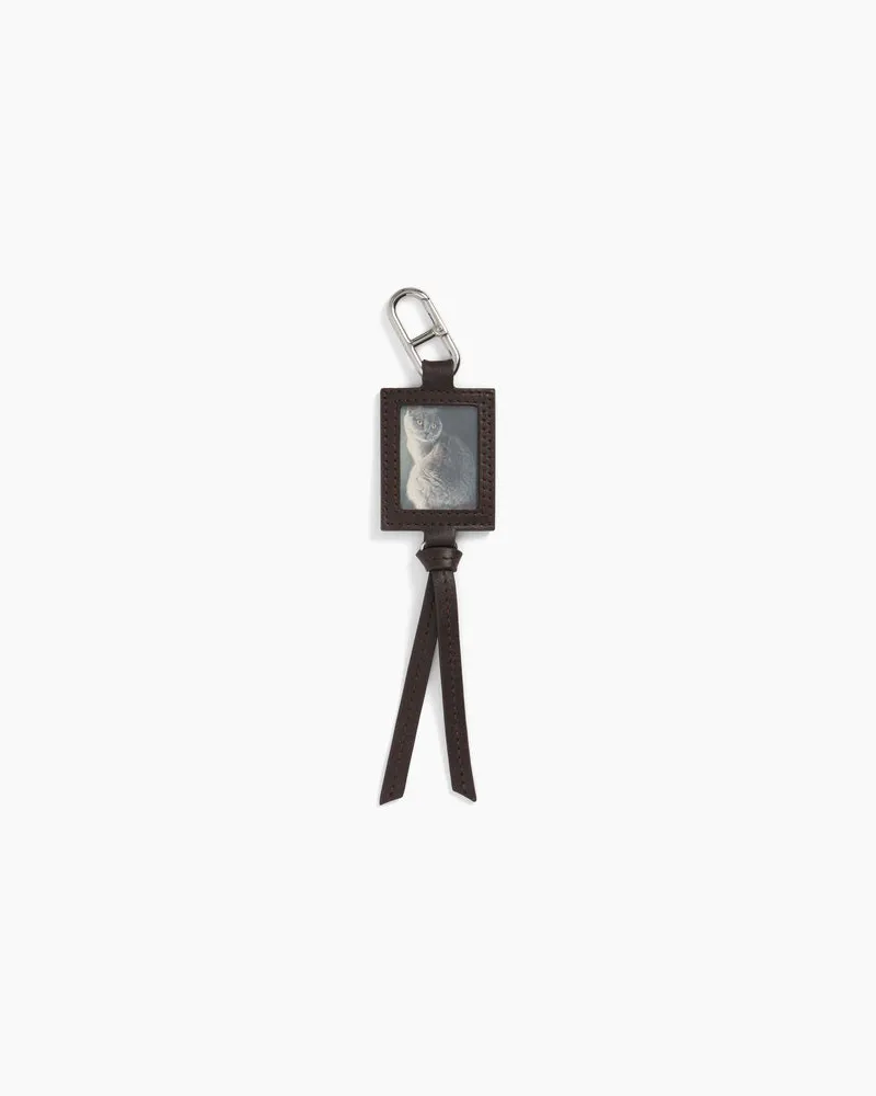 Le Tanneur Fotohalter „Mademoiselle Agnès" aus Glattleder mit Charm Brown