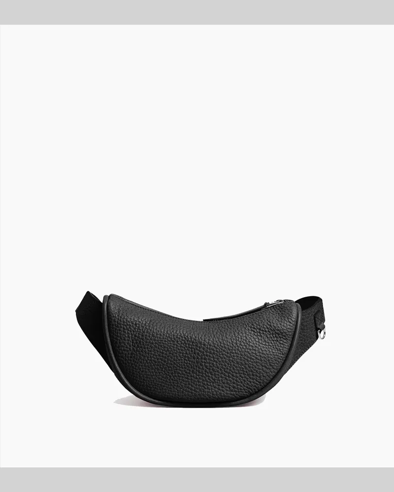 Le Tanneur Gürteltasche Noah aus genarbtem Büffelleder und Glattleder Black