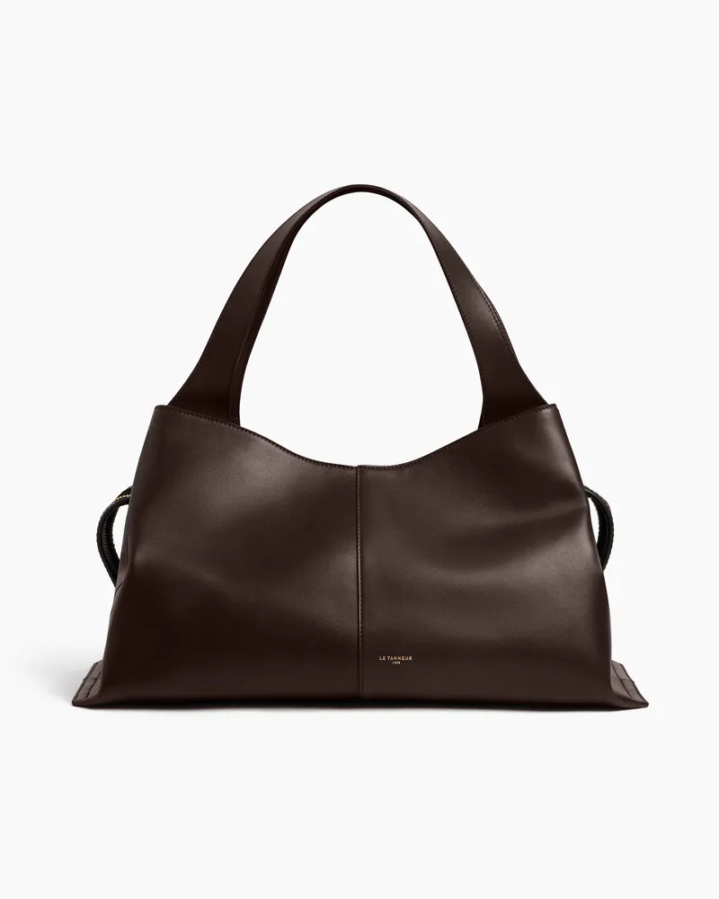 Le Tanneur Mittelgroße Handtasche Félicie aus Glattleder Brown
