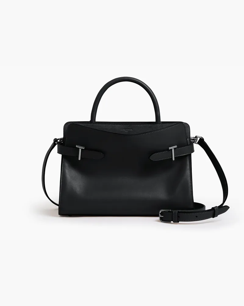 Le Tanneur Mittelgroße Handtasche Emie aus Glattleder und nubuk Black