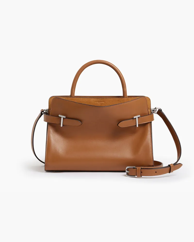 Le Tanneur Mittelgroße Handtasche Emie aus Glattleder und nubuk Brown