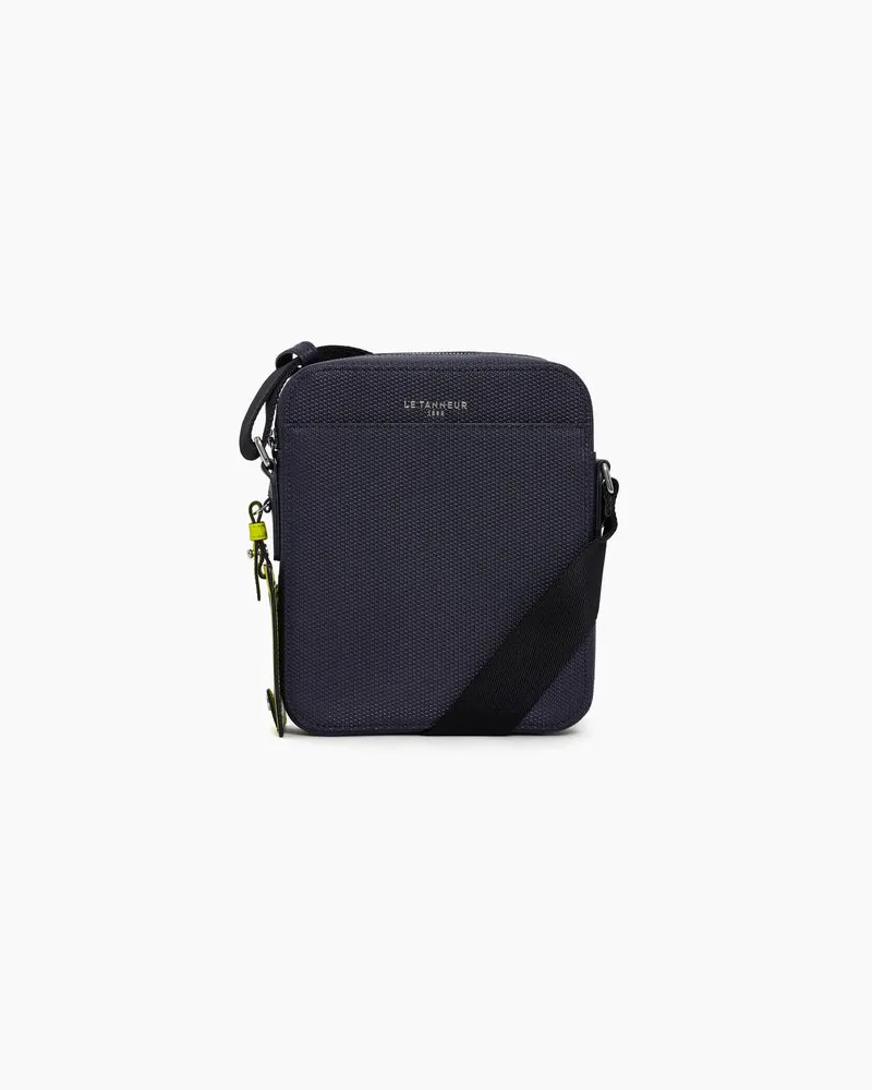Le Tanneur Kleine Tasche Emile aus T-Signaturleder Blue