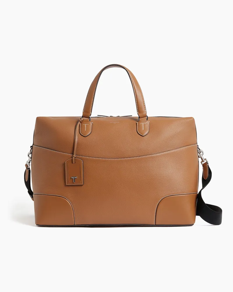 Le Tanneur 24-h-Reisetasche Romy aus genarbtem Glattleder Brown