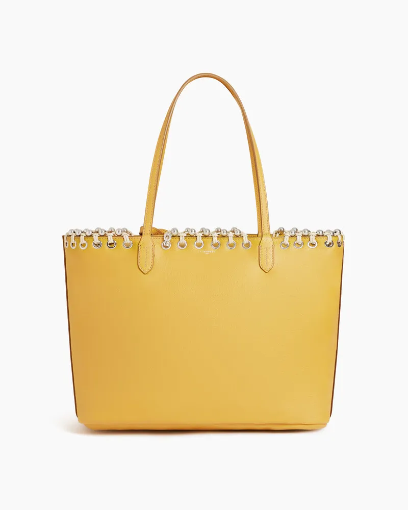 Le Tanneur Shopper aus genarbtem Leder Kitesy Martin Studio Yellow