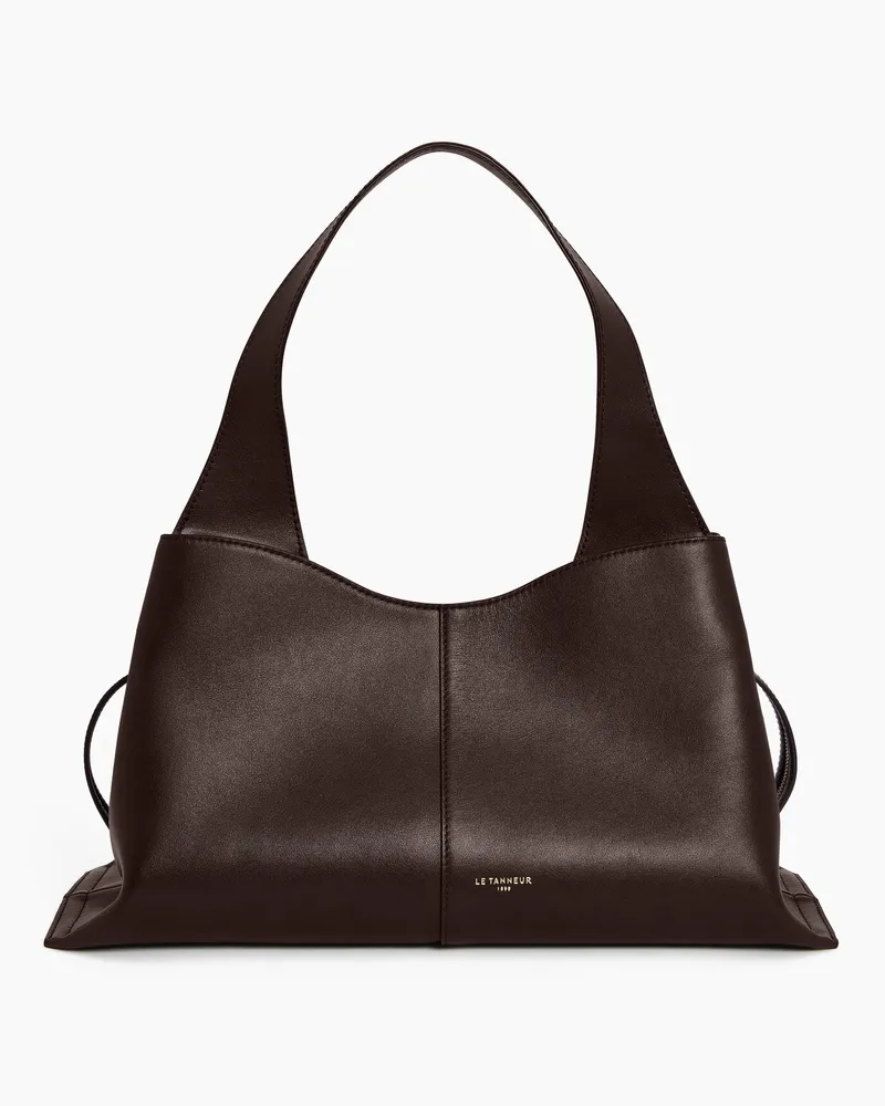 Le Tanneur Kleine Handtasche Félicie aus Glattleder Brown