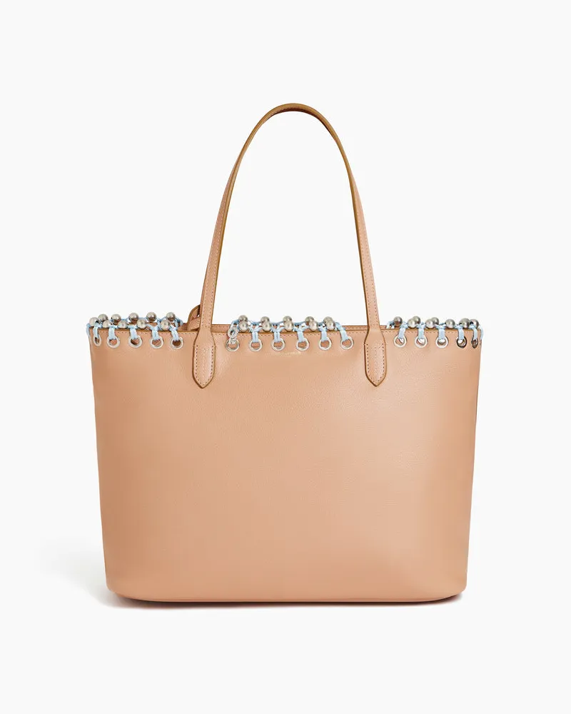 Le Tanneur Shopper aus genarbtem Leder Kitesy Martin Studio Pink