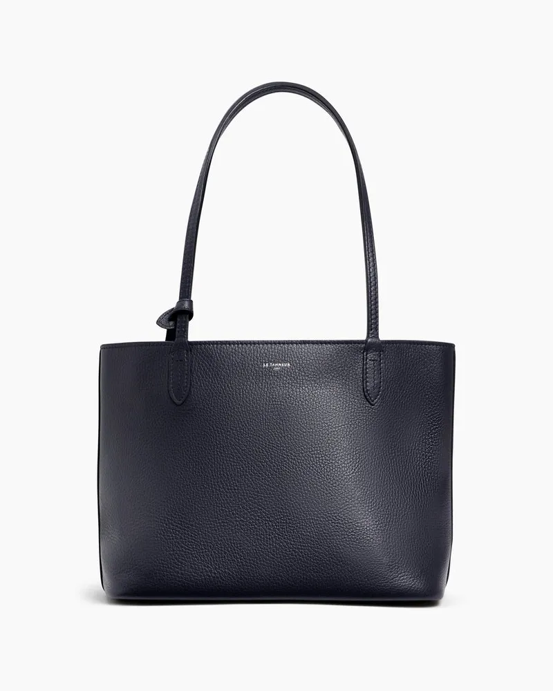 Le Tanneur Kleine Tragetasche Louise aus genarbtem Leder Blue