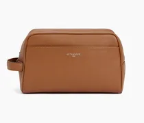 Kulturbeutel aus genarbtem Leder