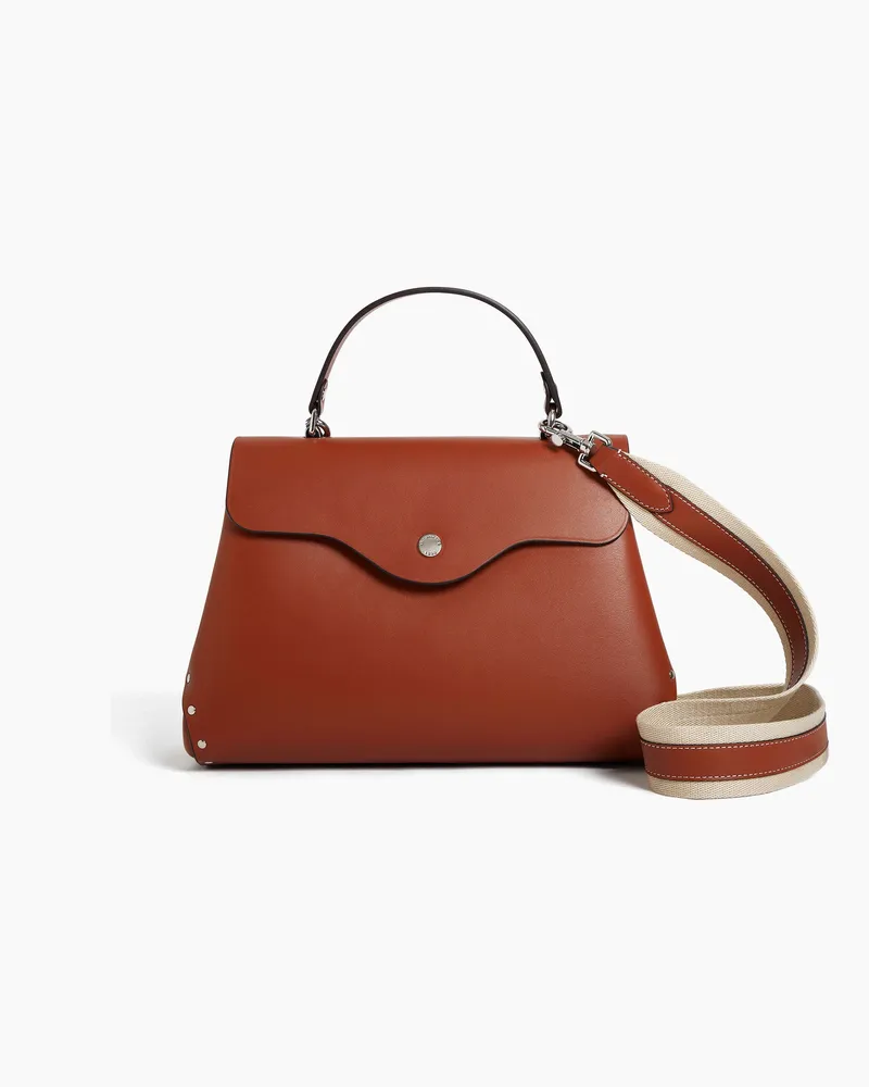 Le Tanneur Mittelgroße Handtasche Modell Sans Couture aus Glattleder Brown