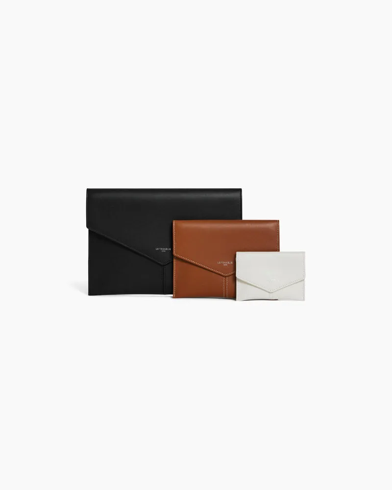 Le Tanneur Trio von Taschen Charlotte aus glattem Leder Black