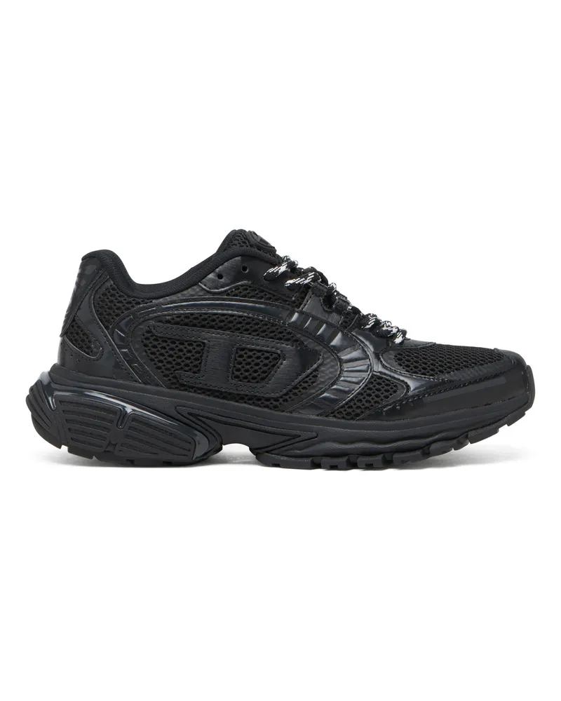 Diesel S-Pro-V-Dense-Einfarbige Sneakers aus Mesh mit Oval D-Logo - Sneakers - Damen - Schwarz Schwarz